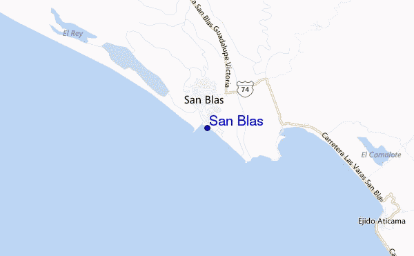 mappa di localizzazione di San Blas