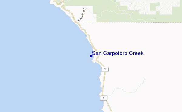 mappa di localizzazione di San Carpoforo Creek
