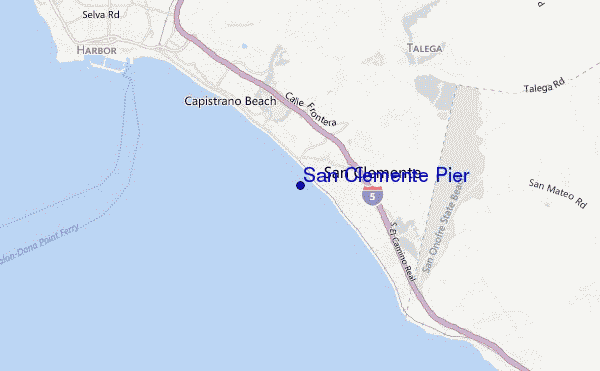 mappa di localizzazione di San Clemente Pier