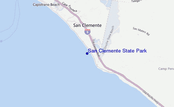 mappa di localizzazione di San Clemente State Park