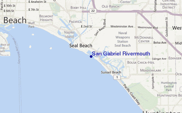 mappa di localizzazione di San Gabriel Rivermouth