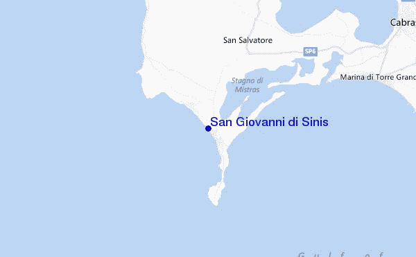 mappa di localizzazione di San Giovanni di Sinis