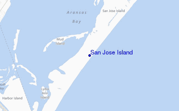 mappa di localizzazione di San Jose Island