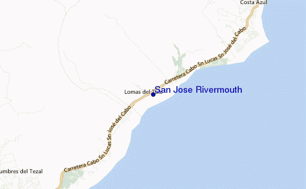 mappa di localizzazione di San Jose Rivermouth