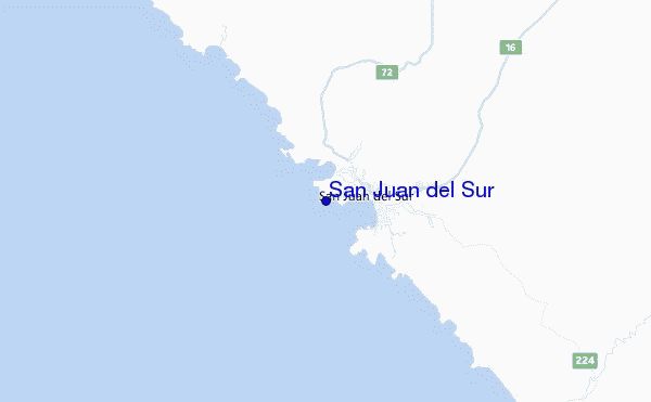 mappa di localizzazione di San Juan del Sur