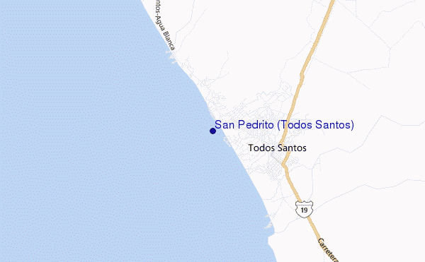 mappa di localizzazione di San Pedrito (Todos Santos)