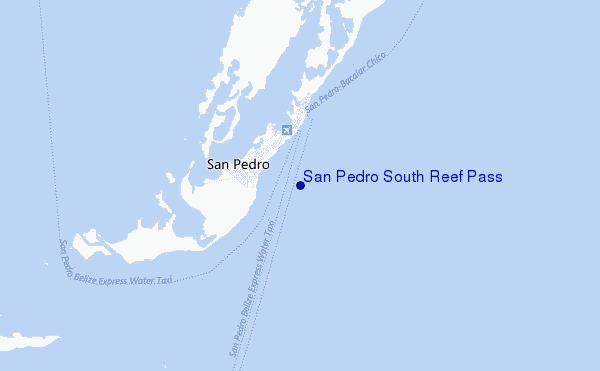 mappa di localizzazione di San Pedro South Reef Pass