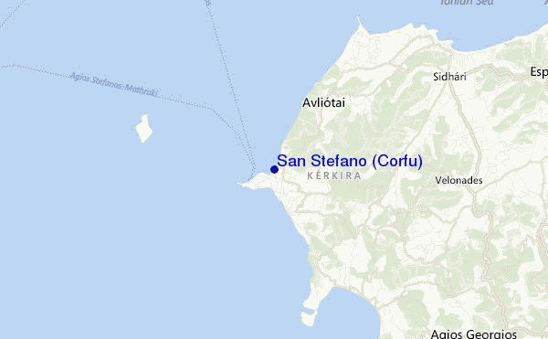 mappa di localizzazione di San Stefano (Corfu)
