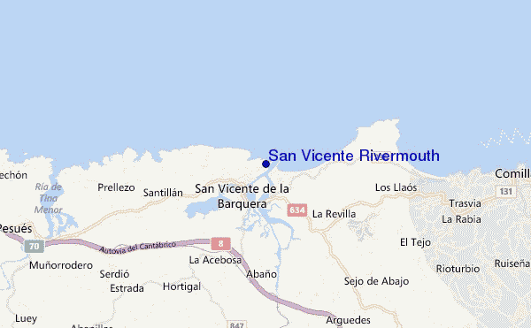 mappa di localizzazione di San Vicente Rivermouth