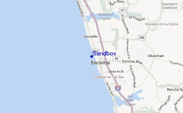 mappa di localizzazione di Sandbox