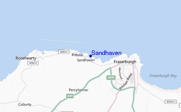 mappa di localizzazione di Sandhaven
