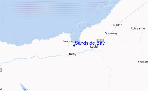 mappa di localizzazione di Sandside Bay