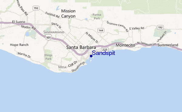 mappa di localizzazione di Sandspit