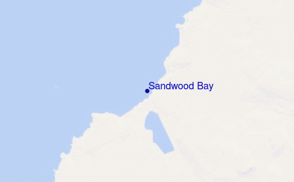 mappa di localizzazione di Sandwood Bay