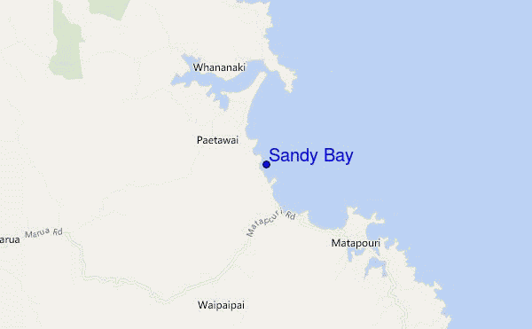mappa di localizzazione di Sandy Bay