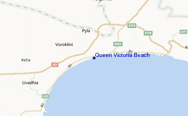 mappa di localizzazione di Queen Victoria Beach