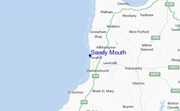 Sandy Mouth Location Map