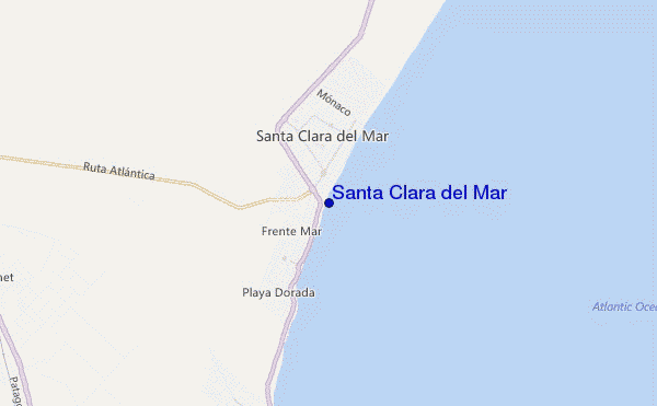 mappa di localizzazione di Santa Clara del Mar