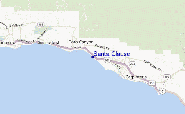 mappa di localizzazione di Santa Clause