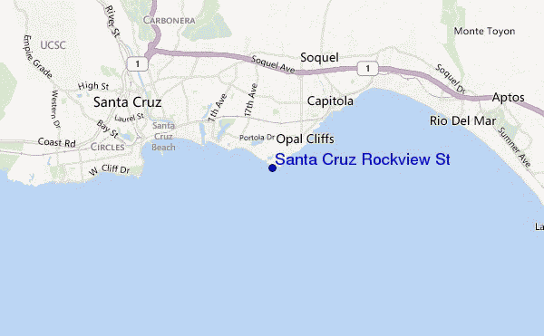 mappa di localizzazione di Santa Cruz Rockview Street