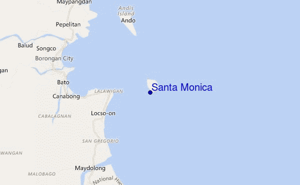 mappa di localizzazione di Santa Monica
