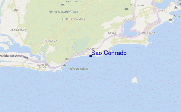 mappa di localizzazione di São Conrado