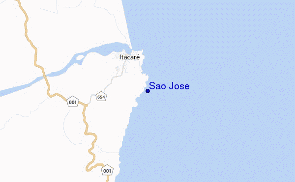 mappa di localizzazione di Sao Jose