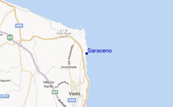mappa di localizzazione di Saraceno