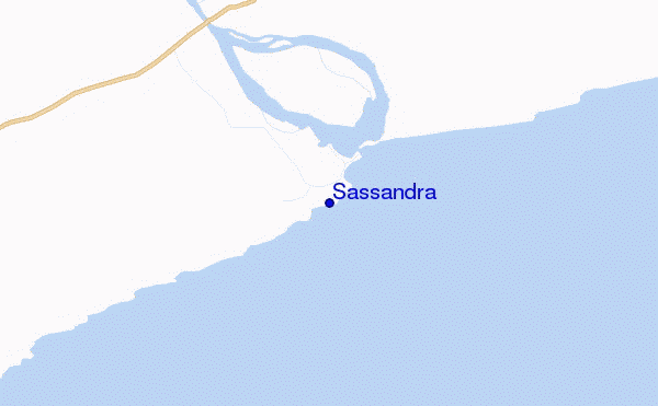 mappa di localizzazione di Sassandra