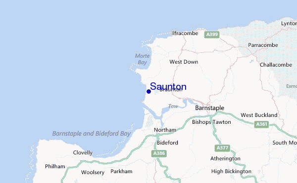 Saunton Location Map