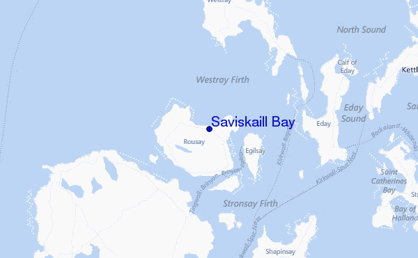 Saviskaill Bay Location Map