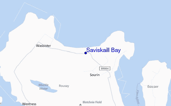 mappa di localizzazione di Saviskaill Bay