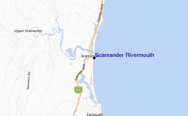 mappa di localizzazione di Scamander Rivermouth