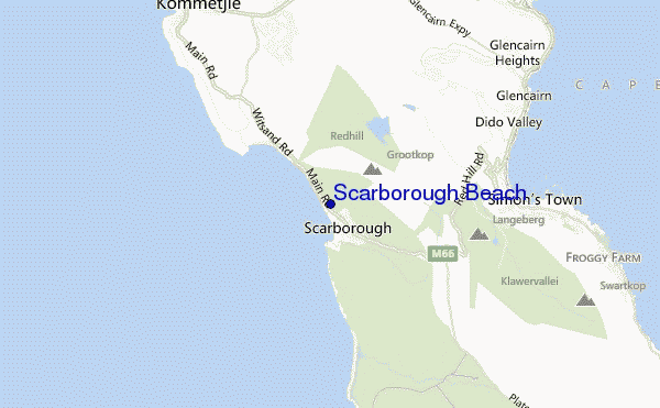 mappa di localizzazione di Scarborough Beach