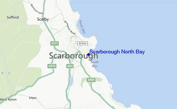 mappa di localizzazione di Scarborough North Bay