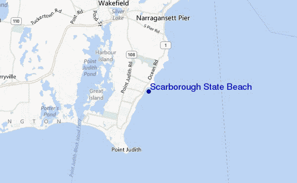 mappa di localizzazione di Scarborough State Beach