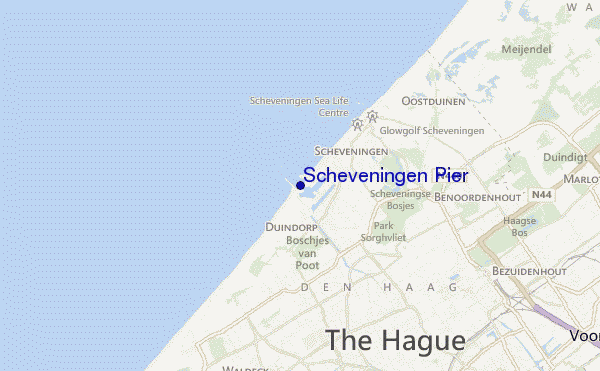 mappa di localizzazione di Scheveningen Pier