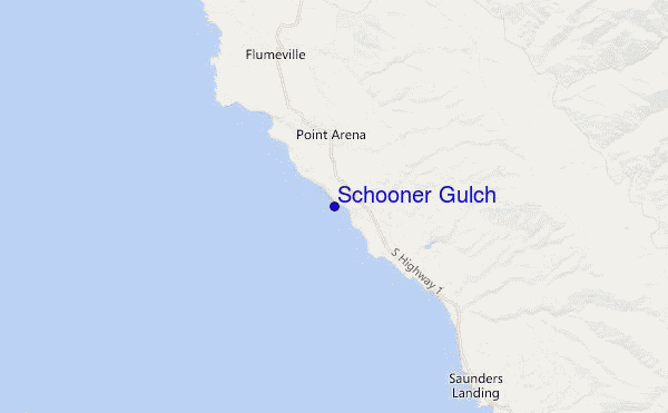 mappa di localizzazione di Schooner Gulch