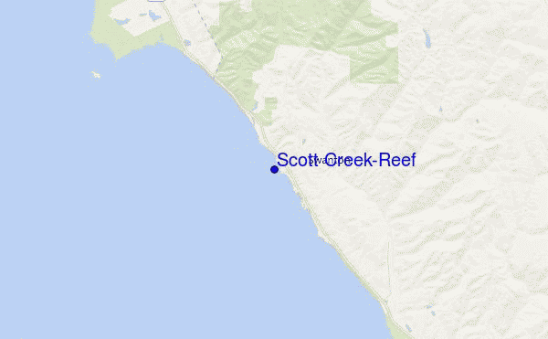 mappa di localizzazione di Scott Creek-Reef