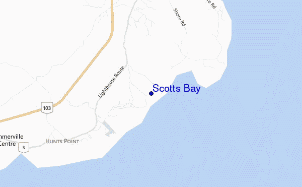 mappa di localizzazione di Scotts Bay