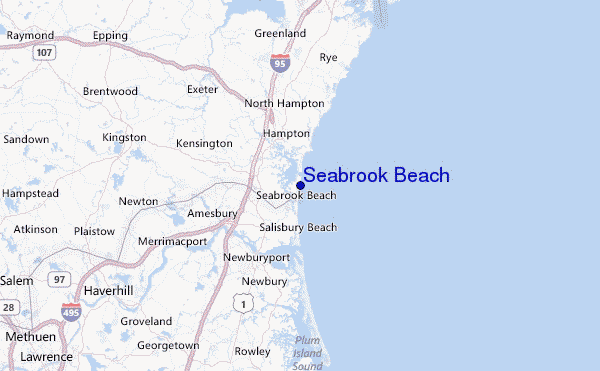 Seabrook Beach Location Map