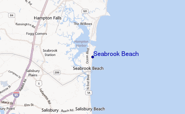 mappa di localizzazione di Seabrook Beach