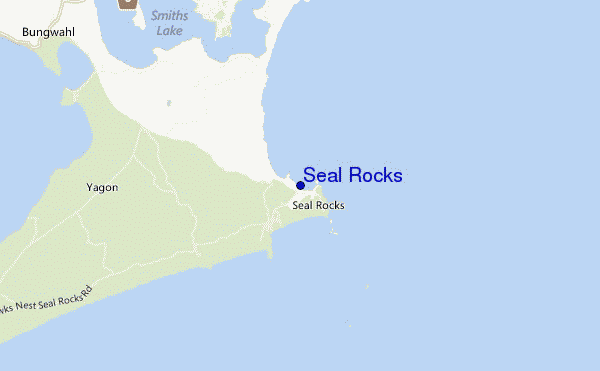 mappa di localizzazione di Seal Rocks