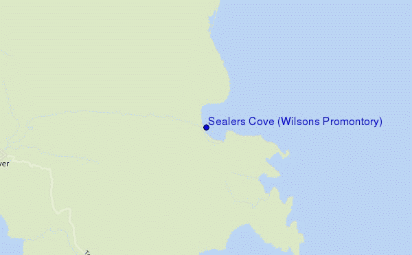 mappa di localizzazione di Sealers Cove (Wilsons Promontory)