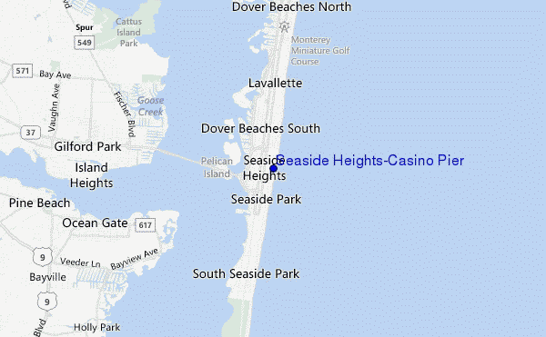mappa di localizzazione di Seaside Heights/Casino Pier