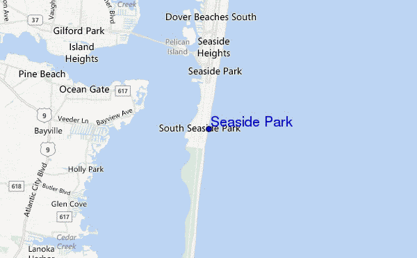 mappa di localizzazione di Seaside Park