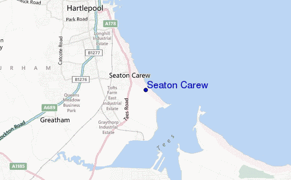 mappa di localizzazione di Seaton Carew
