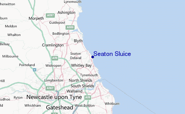 Seaton Sluice Location Map