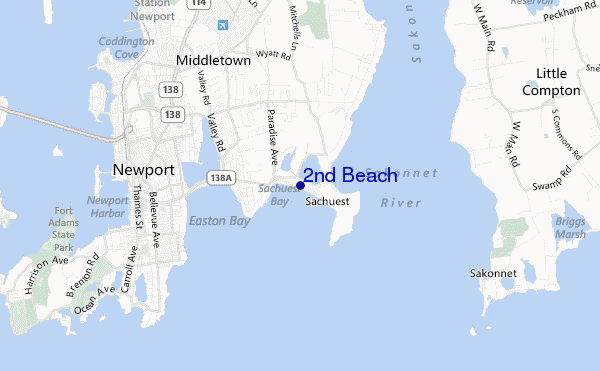 mappa di localizzazione di 2nd Beach