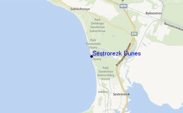 mappa di localizzazione di Sestrorezk Dunes